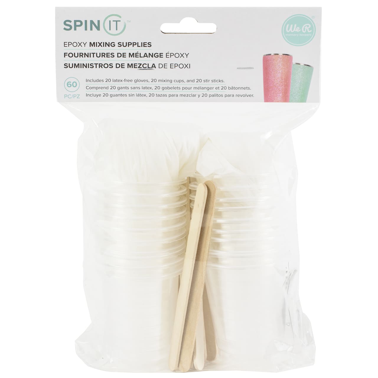 We R Memory Keepers® Spin It™ Epoxy Mixing Supplies, 60ct.